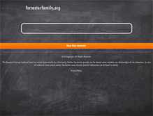 Tablet Screenshot of forresterfamily.org